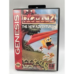 Pac-Man 2 The New Adventures (SEGA Genesis, 1994) Complete With Manual Tested